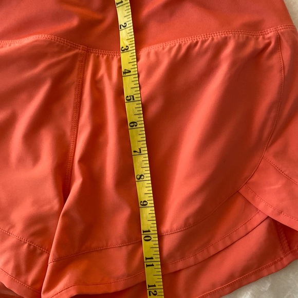 🎉SALE🎉Orange Athletic Shorts with Elastic Waistband and Compression Layer - Picture 7 of 7